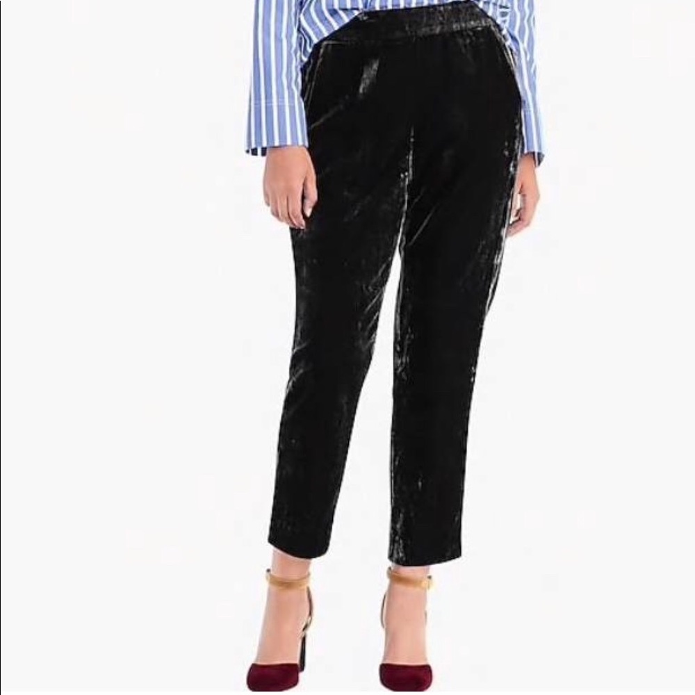 J. Crew Velvet Easy Pull-On Pant